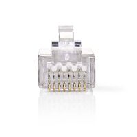 Nedis CCGB89306ME - RJ45 - Transparent - PVC - Cat6 - S/UTP (STP) - Gold