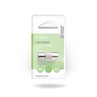 Nedis Satelliten- und Antennenadapter| Coax Stecker| Buchse| Vernickelt| 75 Ohm|