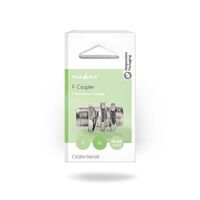 Nedis Satelliten- und Antennenadapter| F Buchse|| Vernickelt| 75 Ohm| Gerade