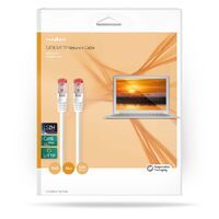 Nedis CAT6-Netzwerkkabel / RJ45 Stecker / RJ45 Stecker / S/FTP / 10.0 m / Innen / Rund / LSZH / Weiss / Box