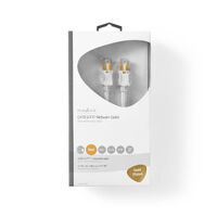 Nedis CAT6-Netzwerkkabel / RJ45 Stecker / RJ45 Stecker / S/FTP / 5.00 m / Rund / LSZH / PVC / Weiss / Verpackung mit Sichtfenster