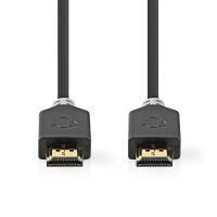Nedis Ultra High Speed ​​HDMI ™ -Kabel / HDMI™ Stecker / HDMI™ Stecker / 8K@60Hz / 48 Gbps / 1.00 m / Rund / 6.0 mm / Anthrazit / Verpackung mit Sichtfenster