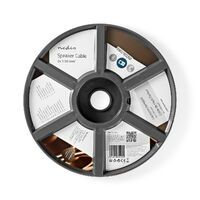 Nedis Lautsprecherkabel / 2 x 1.50 mm² / Kupfer / 100 m / Rund / PVC / Transparent / Rolle