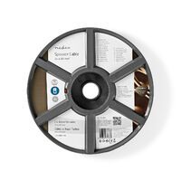 Nedis Lautsprecherkabel / 2 x 4.00 mm² / Kupfer / 15.0 m / Rund / PVC / Transparent / Rolle
