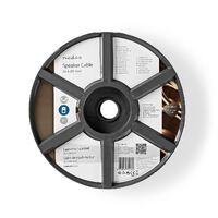 Nedis Lautsprecherkabel / 2 x 4.00 mm² / Kupfer / 25.0 m / Rund / PVC / Transparent / Rolle