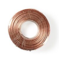 Nedis Lautsprecherkabel / 2 x 1.50 mm² / CCA / 100 m / Rund / PVC / Transparent / Eingewickelt