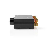 Nedis Lautsprecher Control Box / 2-Port port(s) / Banane / Lautsprecherimpedanz: 4-16 Ohm / Maximale Belastung pro Kanal: 60 W / Lautstärke-Regler / Aluminium / Schwarz