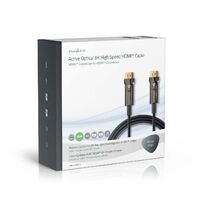 Nedis Aktive Optische Ultra High Speed ​​HDMI-Kabel mit Ethernet / HDMI™ Stecker / HDMI™ Stecker / 8K@60Hz / 48 Gbps / 20.0 m / Rund / PVC / Schwarz / Kartonverpackung