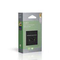 Nedis HDMI ™ Schalter / 3-Port port(s) / 1x HDMI™ Input / 2x HDMI™ Input / 1x HDMI™ Output / 2x HDMI™ Output / 4K@60Hz / 6 Gbps / Metall / Anthrazit