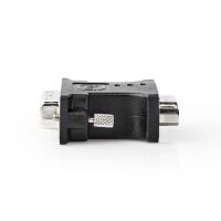 Nedis DVI-Adapter / DVI-I 24+5-Pin Stecker / VGA Buchse / Vernickelt / Gerade / PVC / Schwarz / Box