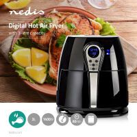 Nedis FRITTEUSE HEIßLUFT  3L   1400W (KAAF111EBK        SW)