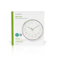 Nedis WANDUHR                   30CM (CLWA015PC30SR  SI/WS)