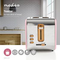 Nedis 2-SCHLITZ TOASTER         900W (KABT510EPK      ROSA)
