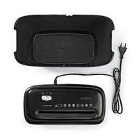 Nedis Aktenvernichter / Querschnitt / 6x A4-Seiten / 12 l / Sicherheitsnorm: DIN 4 / Schwarz