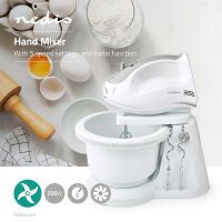 Nedis HANDMIXER+RÜHRSCHÜSSEL    200W (KAHM110CWT     GR/WS)