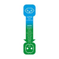 Brennenstuhl Adapter Travel  Stecksystem DE/Aufsatz CH (1508480)