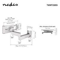 Nedis Tablet Halterung / 7 - 12 " / Vollbeweglich / Anwendung: Wall