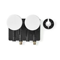 Nedis LNB| Twin Monoblock 6.0°| Ausgangsanschluss 2x F-Stecker| Rauschmaß Bereich 0