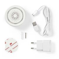 Nedis WIFISI10CWT - Wireless siren - Indoor - 85 dB - White
