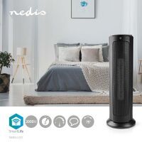 Nedis TURM-HEIZLÜFTER     1200/2000W (WIFIFNH10CBK WLAN SW)