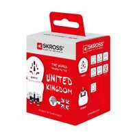 Skross Reise-Adapter Reiseadapter World-GB mit Schutzkontakt