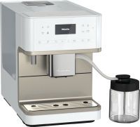 Miele CM 6360 MilkPerfection Stand-Kaffeevollautomat Lotosweiß CleanSteelMetallic (11580960)