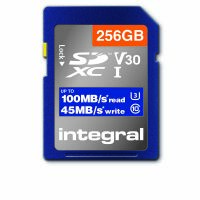 Integral High Speed SDHC/XC V30 UHS-I U3 256GB SD memory card