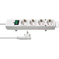Brennenstuhl 1153120100 - 2 m - 4 AC outlet(s) - Indoor - White - 320 mm - White