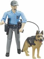Bruder bworld Polizist mit Hund 62150