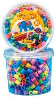 Malte Haaning Plastic A/S Hama® Bügelperlen Maxi - Dose Pastell Mix 600 Perlen (6 Farben).