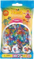 Malte Haaning Plastic A/S Hama® Bügelperlen Midi - Transparent Glitter Mix 1000 Perlen.