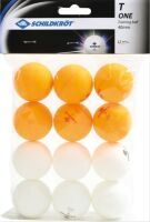 Schildkröt - Tischtennis-Ball, JADE 40+, weiß / orange