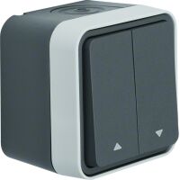 Berker 30753525 - Rocker switch - 1P - Gray - IP55 - CE - 250 V