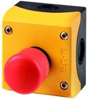 Eaton M22-PV/KC02/IY - Electrical enclosure button - Screw - Red - Yellow - Plastic - IP66 - IP69 UL - CSA - AC