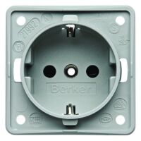 Berker SCHUKO-STECKDOSE GRAU MATT (0941852506   B.MOBIL)