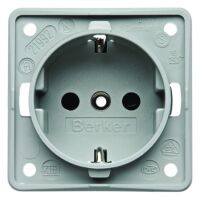 Berker SCHUKO-STECKDOSE GRAU MATT (0941852506   B.MOBIL)