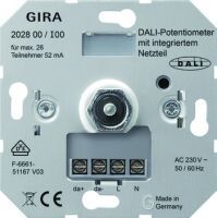 GIRA 202800 - Dimmer & switch - Built-in - Rotary - Metallic - CE - 230 V