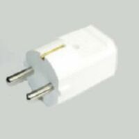 Kaiser Elektrotechnik SCHUKOSTECKER OHNE TÜLLE (Z519OT/W   KALKWEISS)