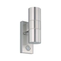 Eglo Leuchten EGLO RIGA 5 - Outdoor wall lighting - Stainless steel - Glass - Stainless steel - IP44 - I - Transparent