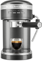 KitchenAid Halbautomatische Espressomaschine Artisan Medallion Silber (5KES6503EMS)