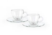 Bialetti Moka-Tassen Set Glas ISTITUZIONALE 2 Tassen Kannen & Geschirr