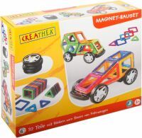 VEDES Großhandel GmbH - Ware Creathek Magnet-Bauset mit Rädern, 32 Teile