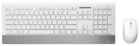 MEDIARANGE MROS106 - Wireless - RF Wireless - Mechanical - QWERTZ - Silver - White - Mouse included