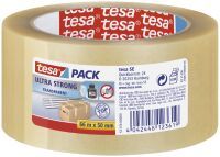 Tesa Ultra Strong PVC 50mm x 66m - 66 m - Transparent - 50 mm