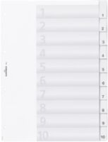 DURABLE Register A4 mit umschweißten Taben 10tlg. Transp (682119)