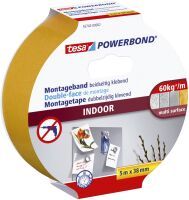 Tesa Powerbond INDOOR - 5 m - White - 38 mm - 1 pc(s)