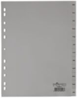 Durable 6507-10 - Months tab index - Polypropylene (PP) - Grey - Portrait - A4 - 230 mm