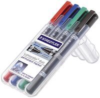 STAEDTLER Perm.Marker Lumocolor duo 4St Box (348 WP4)