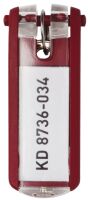 Durable KEY CLIP - Red - 68 mm - 25 mm - 6 pc(s)