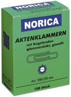 WEDO Büroklammern 50 mm Norica 580 gewellt, 100 St. (11050012261)